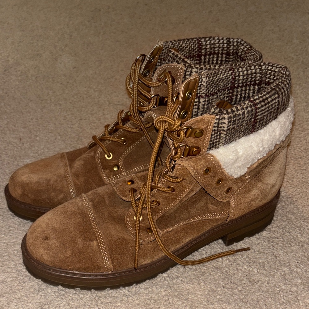 Tommy Hilfiger Brown Lace Up Boots